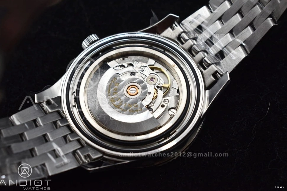 V7F SS 1 Navitimer White A2824 RG SS Dial 1:1 on Bracelet Edition Best Bezel 0115